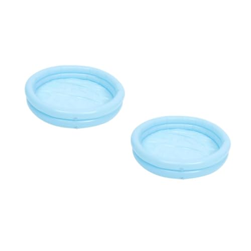 ifundom 2 Juegos Juguetes para arenero Piscina Hinchable Piscina de Arena para Piscina de Playa para Piscina Inflable para Piscina de Arena Inflable el plastico Blue