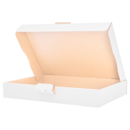 verpacking 500 Carton d'expédition pliable 32 x 22,5 x 5 cm, Blanc, MB-4 cartons d'expédition extra-plats DIN A4 (31,5 x 22 x 4,5 cm) Poste Boîte pliante
