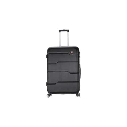 DUKAP RODEZ Plastic 4-Wheel Spinner Luggage, Black (DKROD00L-BLK)2