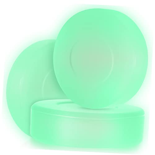 OSOLADY Glowing Ice Set 3 Pcs Hockey Balls Luminous for Ice Hockey Practice Family Fun