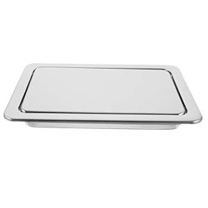 GZKDKZB Rechteckiger Edelstahl Mülleimerdeckel