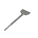 Antrader SDS Plus Floor Scraper,3 Inch Wide Removing Tile and Stone Chisel,Concrete Chisel Long Round Handle,Removal Tool for Cement Brick Concrete Tile Stone Wall Floor,1pcs (3×10inch)
