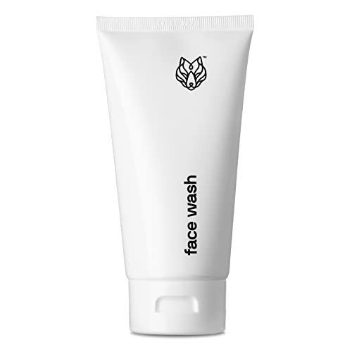 Black Wolf - Men’s Gentle Hydrating Face Wash - 5 Fl Oz - Hydrating Sugar Technology Blend Helps Replenish Moisture - Natural Oils Argan, Coconut, & Safflower Hydrate Your Skin, Great for Dry Skin