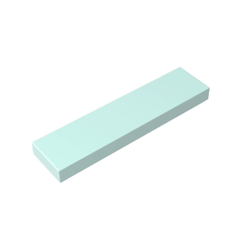 Gobricks 2431 Foundation Plate Tile 1x4 with Groove 50 Pieces GDS-563 Compatible with Lego Building Blocks Color:Light Aqua — image 1
