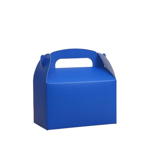 LYHYDMA Cajas para tartas Caja de papel colores 12/24 Uds., embalaje for pastel, dulces, almacenamiento alimentos, bolsa for hornear, recuerdo fiesta cumpleaños(Blue,24pcs)