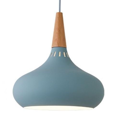 Lámpara pantalla colgante E27 de hierro colorida y creativa para iluminación interior techo