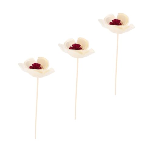 FONDOTIN 3個 干花藤条 自然な香りのアロマディフューザー用スティック 室内装飾に 素材使用 家用芳香アクセサリー