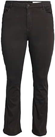 Noisy may Damen Nmsallie Hw Flr Vi023bl Curve Noos Jeans Stretch, Schwarz, 54W 32L EU