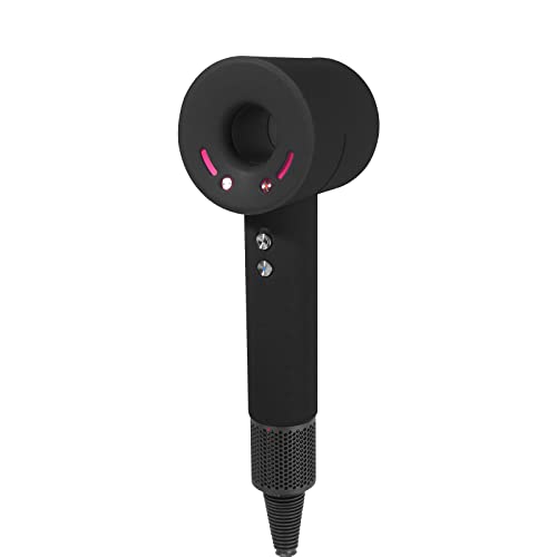 Silicone Case for Dyson Hair dryer washable Anti-Scratch Shockproof Dust Proof Travel Protective Case Cover for Dyson Hair Dryer Black pink red purple (Black)