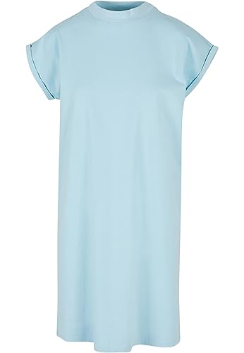 Build your Brand Vestido para Mujer con Hombros extendidos, Azul (Oceanblue), S