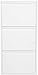 Produktbild Kare Design Schuhschrank Caruso Weiß, Metall, mit 3 Klappen, Schuhablage für 6 Paar Schuhe, schmal, platzsparend, hoch, Schuhregal, Eingangsbereich, 103x50x15 cm (H/B/T)