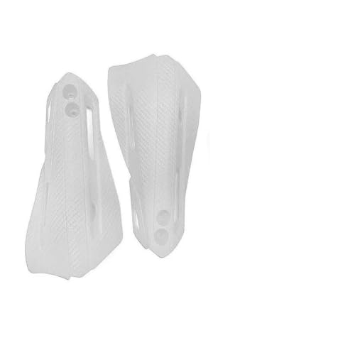 Protège-mains moto universels blancs pour guidon de moto route et tout-terrain