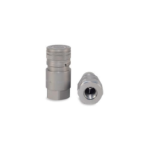 Image of 1 /2″ Flat Face Hydraulic Quick Couplers Set - 1 /2″ SAE Port