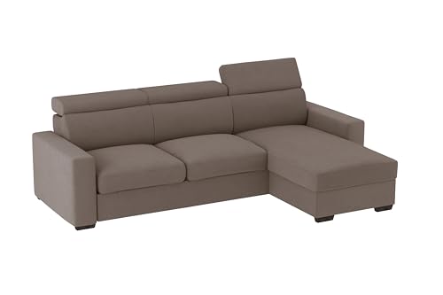 ALFASOFA Divano Tirana Chaise Lounge con Penisola Contenitore | Letto