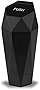 JUSTTOP Car Trash Can with Lid, Diamond Design Small Automatic Portable Trash Can, Easy to Clean, Used in Car Home Office (Black)