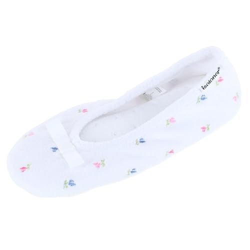 Image of isotoner Women's Diamond Microterry Ballerina Slippers