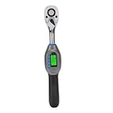 Walfront Chiave Dinamometrica Digitale, Chiave Elettronica di Coppia 1/2 Pollice 5-100 Nm 10 Preselezioni 500 Dati di Memoria, for Bici Elettronica Auto