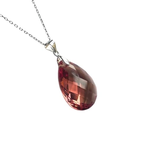 Collier zultanite en argent 925 avec pendentif poire d'exception