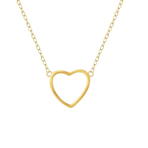 Collier de pêche en argent 925 cœur pendentif bijoux femmes tendance