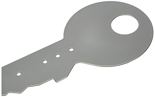 Zeller 13889 Barra Portachiavi, Metallo, Argento