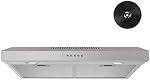 FIREGAS Hotte de portée 30 inch Sous Cabinet avec sans pinceau DC Moteur, 3 Ventilateur d'échappement de vitesse, LED Couvercle de cuisine en acier inoxydable avec filtre à charbon léger, cabriolet en acier inox