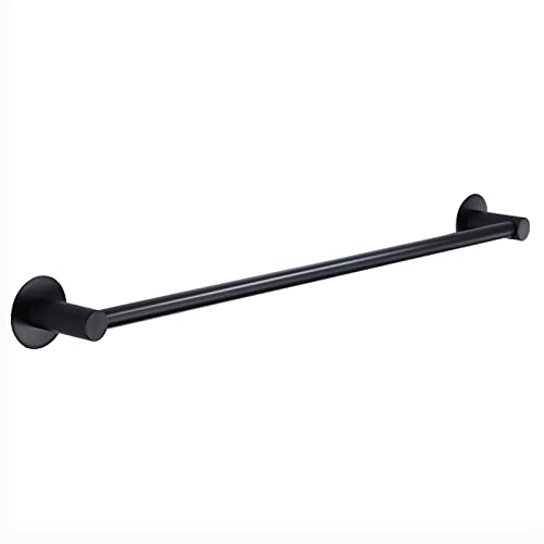 Toallero de acero inoxidable negro de 30 cm para baño y cocina