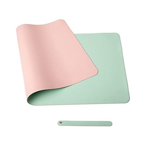 wirlsweal Large Faux Leather Mouse Pad Cover