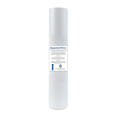 SUPERIOR FILTERS 10 Micron Sediment Filter - Whole House Water Filter Cartridge - 4.5 x 20-inch Replacement - Compatible with All Whole House Water Filter System - (20 X 4.5, 1 Count)