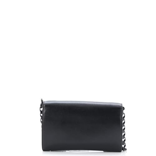 Pre-Loved Horsebit 1955 Curved Flap Shoulder Bag Leather Mini, Black4