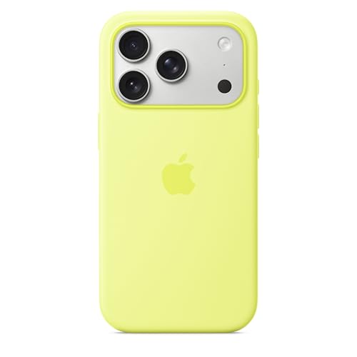 Image of Apple iPhone 17 Pro Silicone Case with MagSafe - Neon Yellow 