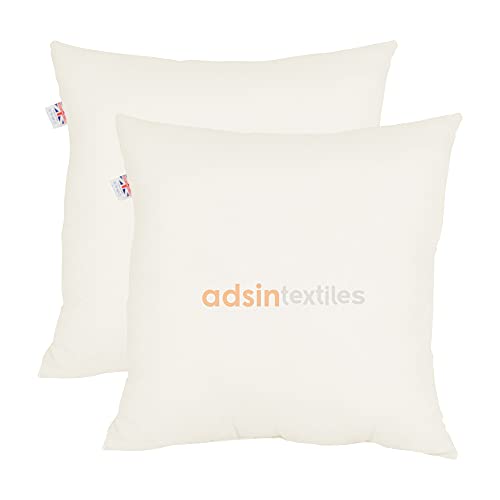 Set of 2-55cm x 55cm Wool Cushion Pad Inner Stuffer Pillow Insert Square Poly Cotton Cover Feather/Down Alternative(Pack of 2 | 22" x 22")