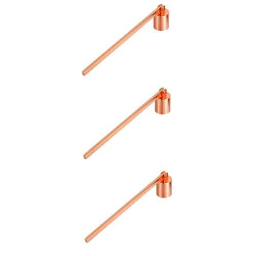 STOBAZA 3 Pcs Candle Tool Flame Snuffer Metal Candle Extinguishers Stainless Steel Candle Extinguisher Metal Candlesnuffer Candle Accessory Candle Device Metal Candle Snuffer Wick Snuffer