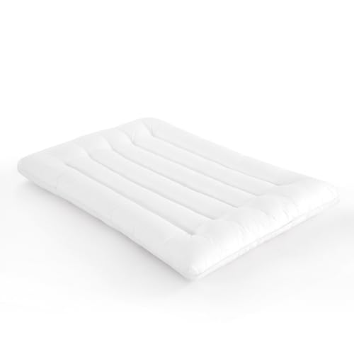 TOPROUD Ultraflaches Kissen Zum Schlafen DüNnes Kissen FüR RüCkenschläFer 6.5 cm-Hohes BauchschläFerkissen Schlankes Bettkissen Zur Linderung Von Nackenschmerzen (Queen-Size 80 * 40 cm)