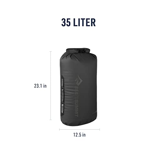 Image of Sea to Summit Big River Dry Bag, Heavy-Duty Dry Storage, 35 Liter, Jet Black