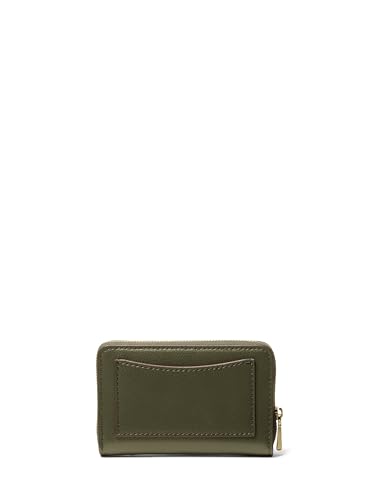 Image of Michael Kors Jet Set Small Zip Around Card Case, Gold-Tone Hardware /Sahara Leather /Ivy