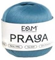Linha Praya 100g e 160m 92% Poliamida 8% Elastano Anne Galante Pura Fibra (AZUL JEANS)