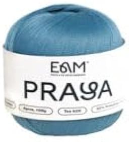 Linha Praya 100g e 160m 92% Poliamida 8% Elastano Anne Galante Pura Fibra (AZUL JEANS)