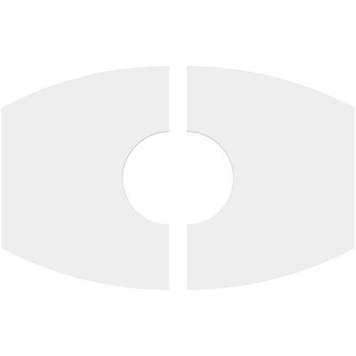 Image of Ekena Millwork CMP18X12KY2-05000 Kailey Architectural Grade PVC Contemporary, Two Piece Urethane Ceiling Medallions 18 inchW x 12 inchH x 5 inchID x 9 3 /4 inchC x 1 inchP