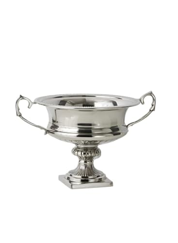 Serene Spaces Living Silver-Plated Trophy Flower Urn, Use for Home Decor, Event Centerpieces in 3 Sizes (Small - Pack of 1)