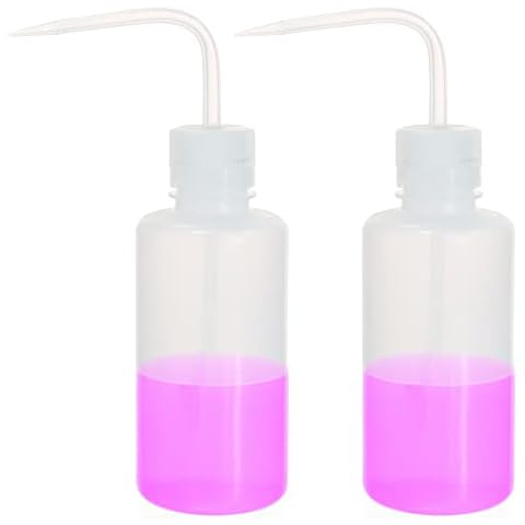 Labvida New Released Thick Wall 500ml/17OZ Squeeze Bottle Set 2pcs - Versatile Durable Plastic Wash Bottles for Lab Use and Plant Watering Cover