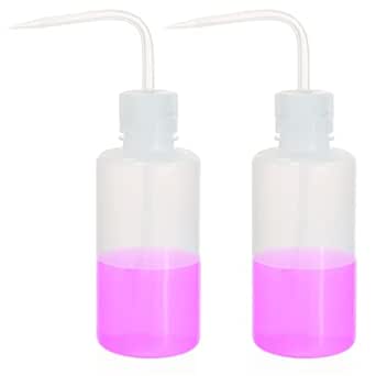 Labvida New Releasedd Thick Wall 500ml/17OZ Squeeze Bottle Set 2pcs - Versatile Durable Plastic Wash Bottles for Lab Use and Plant Watering