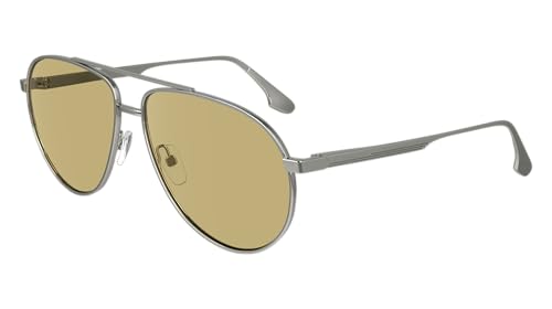 Image of Victoria Beckham VB242S 042 Silver/Brown Sunglasses Woman Metallo, Aviator, 61