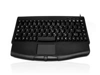 Accuratus 540 - USB Mini Keyboard with Touchpad, Black