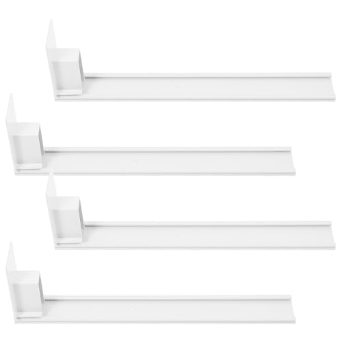 NUOBESTY Dispensador Automático de Latas para Frigorífico Blanco 300-310 Mm 4 Unidades Riel Integrado Organizador Autoempujable para Estantes en Supermercados y Tiendas