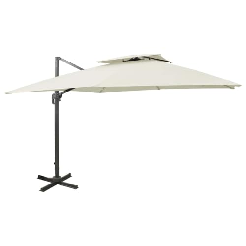 Sombrilla para terraza cuadrada de 300 x 300 cm ideal para disfrutar el jardín