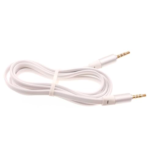Cable Auxiliar Jack 3.5mm 6 pies Blanco miniatura 1
