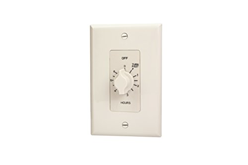 Nsi Industries Tork A506Hw Spring-Wound In-Wall Twist Timer , 6-Hour Length And White Faceplate, For Automatic Shutoff Of Fans Or Lights #TOP5