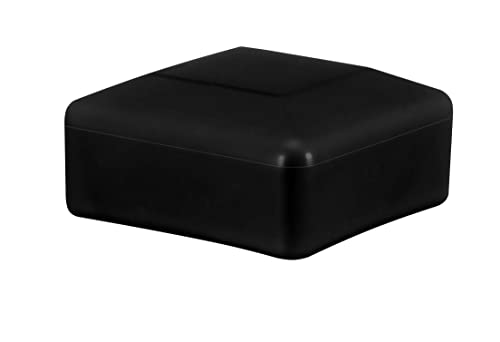 Miniatura 4 de Emfa Tapa Para Poste De Valla 60x60 Mm, 4 Unidades, Negro, Tapa De Poste Cuadrada, Tapas De Poste De Valla, Cubierta De Valla, Plástico, Tapa, Tapas De Valla, 6x6 Cm