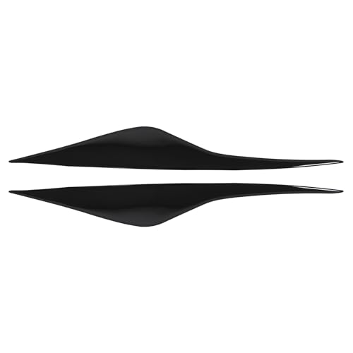 Scheinwerferblenden Scheinwerfer Augenbrauen Augenlid Trim Abdeckung Augenbrauenabdeckung Frontscheinwerfer Augenlider Scheinwerferabdeckungen schwarz vorne links und rechts für Mondeo MK4 2007-2013