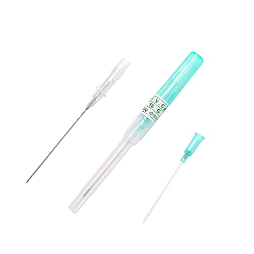 Piercing Needles,15PCS 18G IV Catheter Needles 18 Gauge Disposable Stainless Steel Hollow Body Piercing Needles for Ear Nose Belly Navel Nipple Piercing